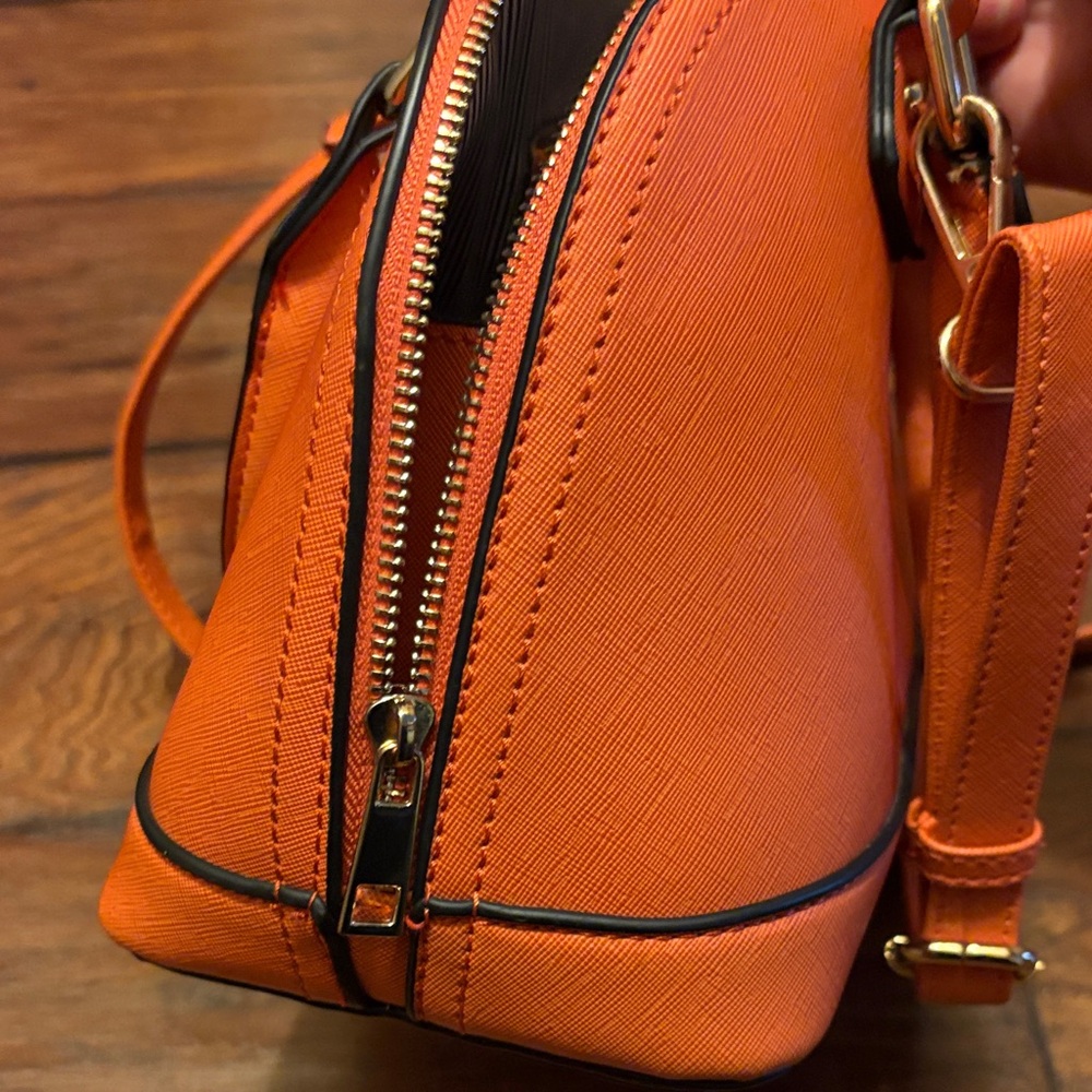 Orange Structured Handbag - Picture 8 of 9